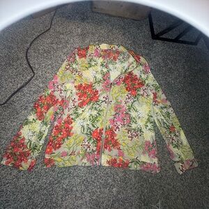 Kikit Floral Women's Jacket- bright and bold, summer vibes, garden, fairy